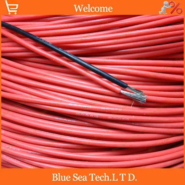 5 метров Ультра-мягкий силиконовый тест производственная линия/Оборудование для кабеля, 20 AWG 0,5 sq-65C~ 200C ультра гибкий силиконовый кабель