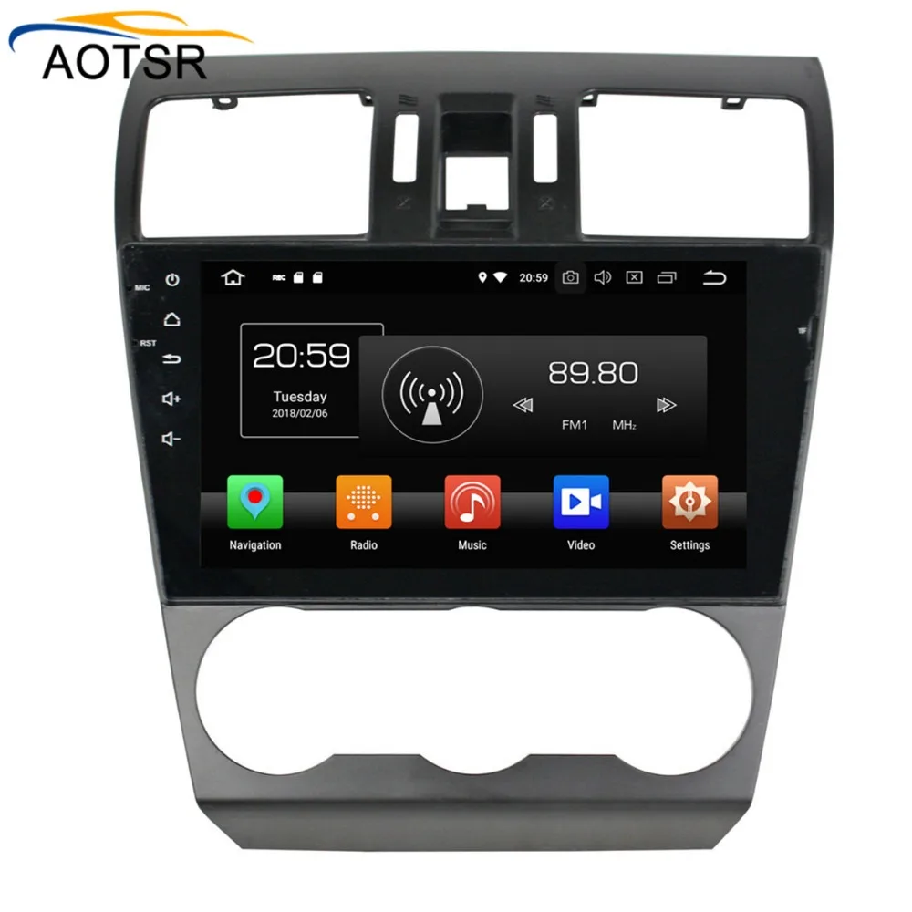 Sale 9"Android 8.0 Car GPS head unit for Subaru Forester WRX 2013 2014 2015 2016 2017 2018 with Auto Stereo Radio gps navigation 4+32 2