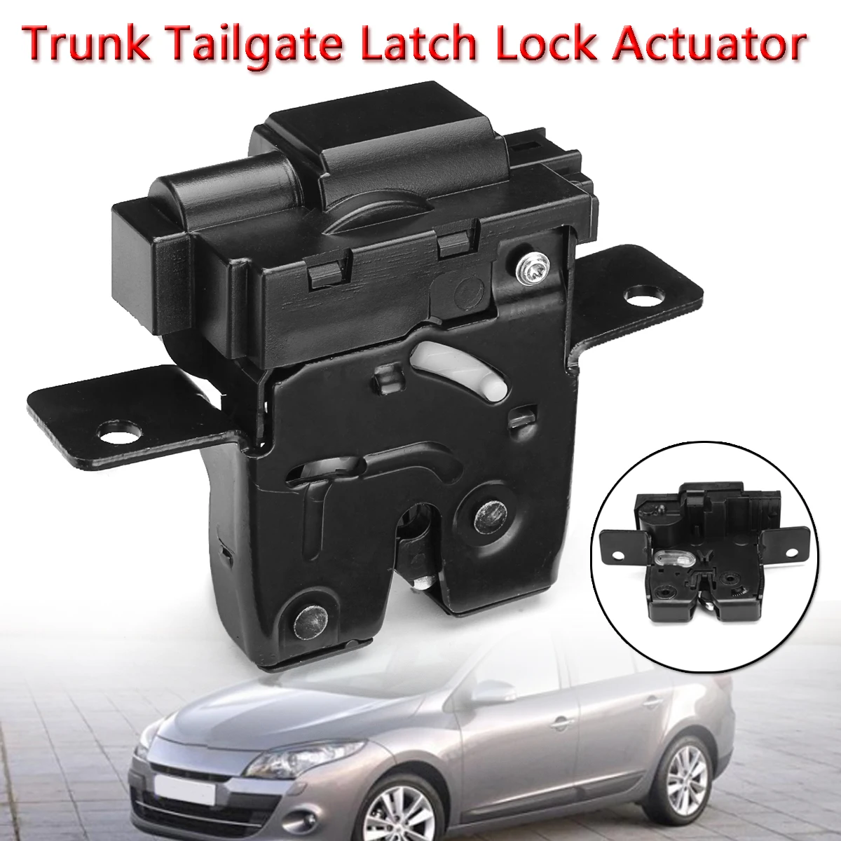 Iron Trunk Tailgate Latch Lock Actuator Tailgate Latch Black For