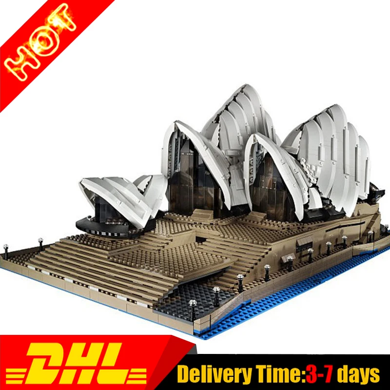 

2018 New LEPIN 17003 2989Pcs City Sydney Opera House Model Building Kits Blocks Bricks Compatible Toys Gift 10234