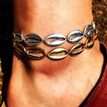 Винтаж цвета: золотистый, серебристый Цвет значки на руки для Для женщин браслет на ножку богемный пляж ножной браслет украшения для лодыжки