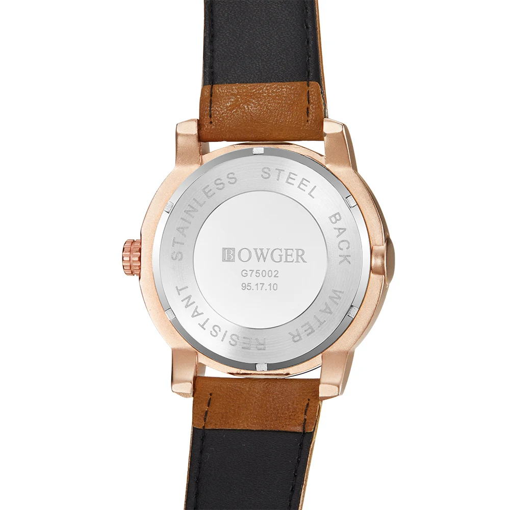 BOWGER Luxury Brand Men Analog Digital Leather Sports Watches Men's Army Military Watch Man Quartz Clock Relogio Masculino (13)