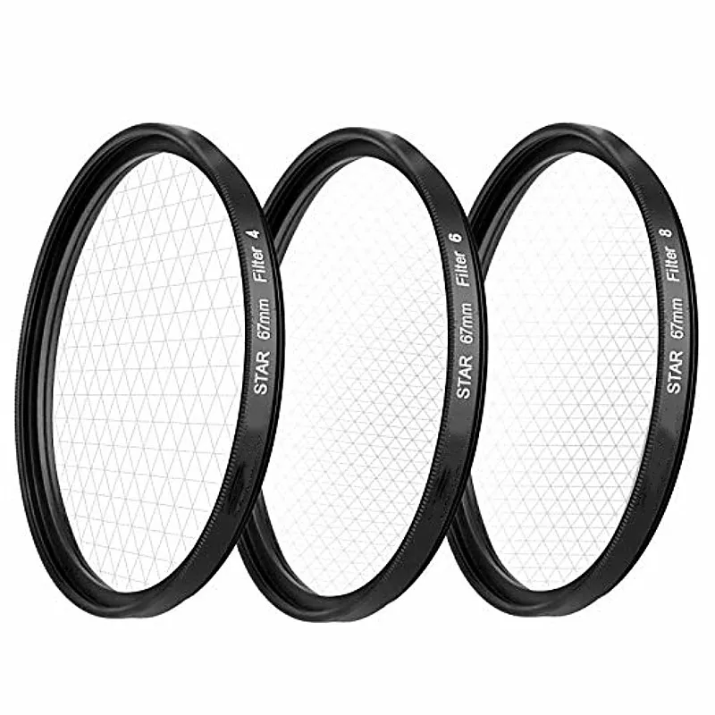 

Camera Lens Star Filter 4/6/8 Line Starlight Night Photography for Canon Nikon Sony Pentax Panasonic Olympus Fujifilm Tamron