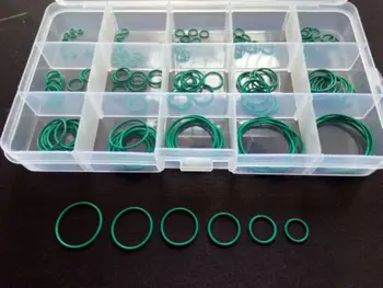 

150pcs 1mm Wire Diameter Fluorine Plastic O-rings Seal FKM Temperature Resistant Top Sale