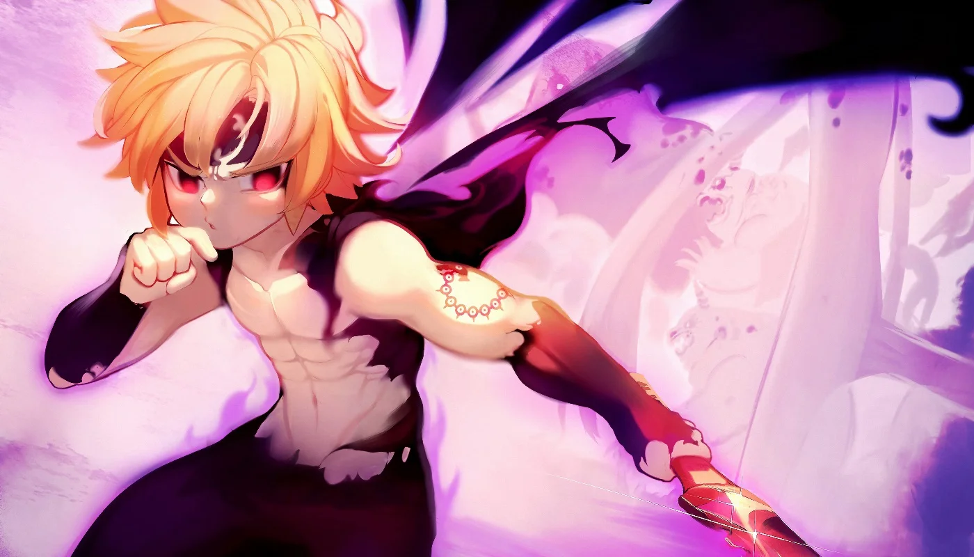 Seven deadly sins Meliodas аниме fan art украшение для гостиной домашний Настенный декор