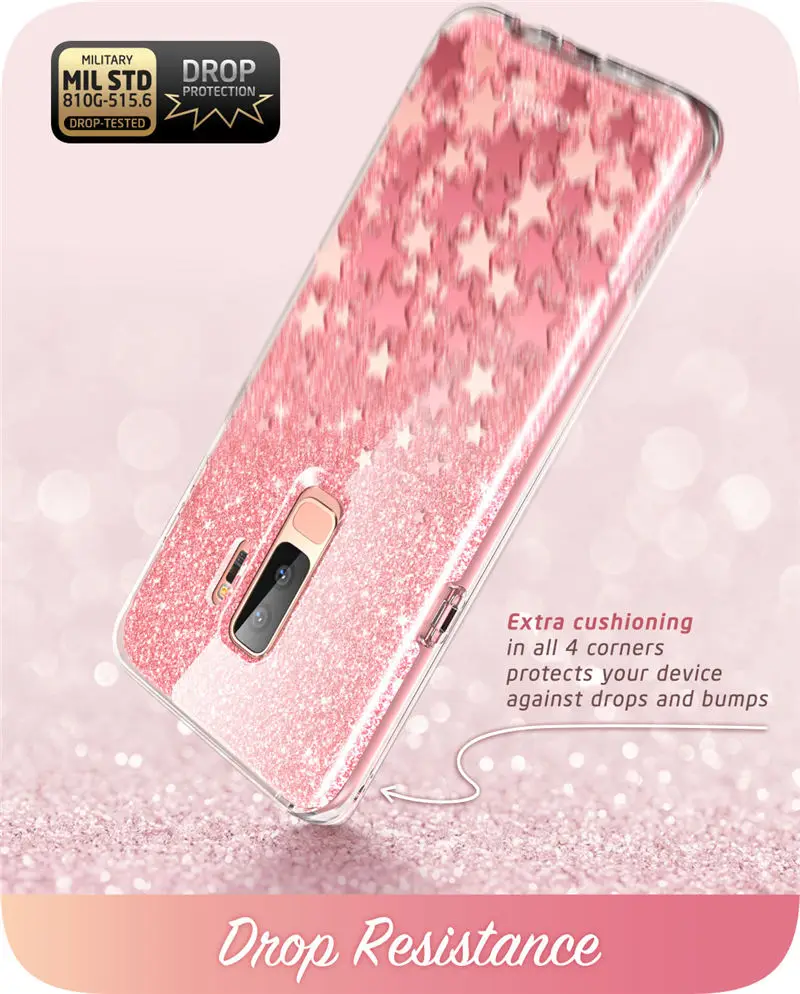 Для samsung Galaxy S9 Plus Чехол i-Blason Cosmo полный корпус блестящий Мраморный Бампер Защитный чехол со встроенной защитной пленкой