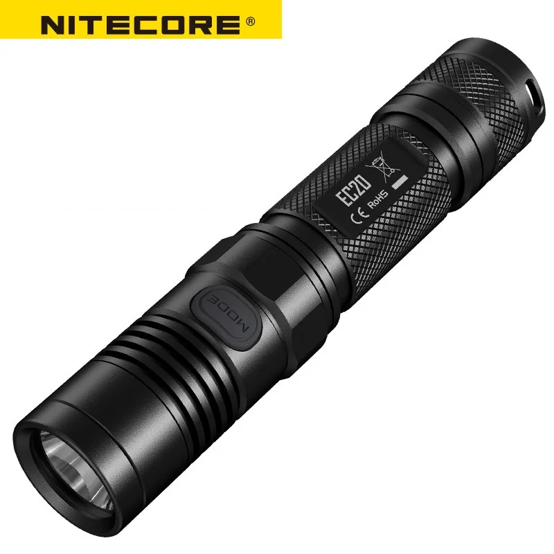 NITECORE EC20 960 Lumens CREE XM-L2 T6 Flashlight Waterproof Sleek Tubular Body 18650 Camping Portable Torch Free Shipping | Освещение