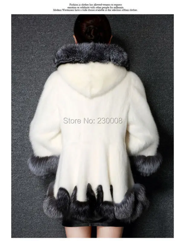 S-4XL большой плюс размер Мода зима Женская Искусственная лиса, норка шуба роскошный Средний длинный стиль женское меховое пальто из искусственного меха