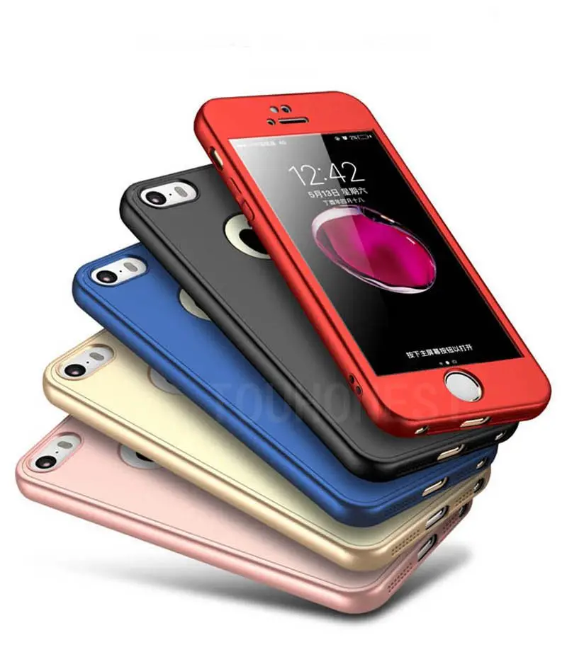 For iPhone 8 5 5s SE cover Rubber Silicone Soft Phone Case For iPhone X 6 6s 7 8 Plus XS Max XR Cases 360 Full Protection Case iphone se clear case