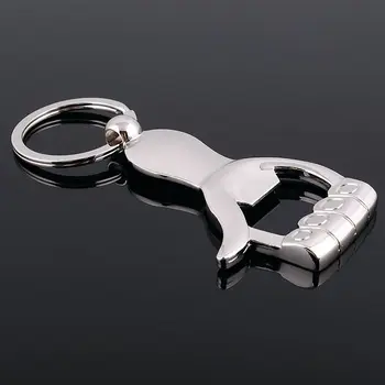 

20pcs Thumb Up Hand Keychain Bottle Opener Zinc Alloy Silver Color Key Ring Beer Opener Wedding Favors Gift Free Shipping