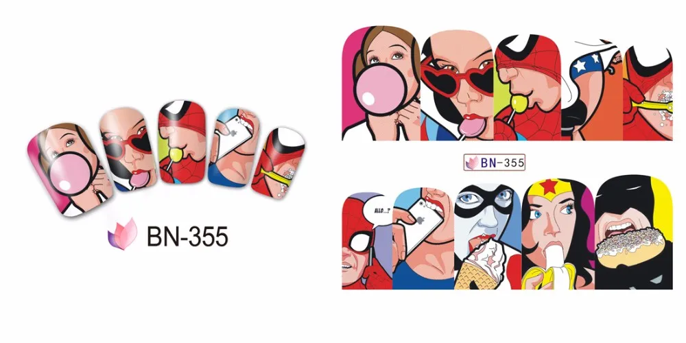 Nail Art Water Transfer Stickers Decals  (2)