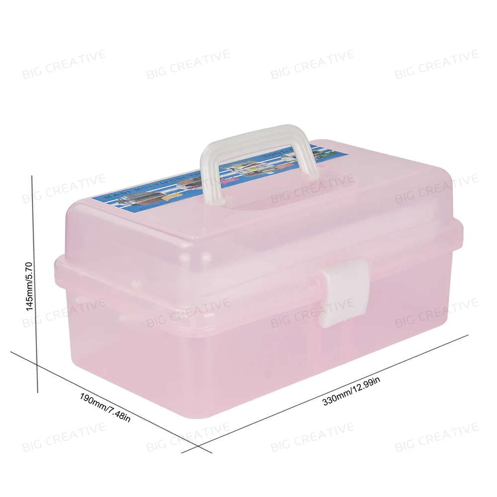 

2018 New Fashion Nail Art Tool Box Multi Utility Storage 3 Layer Plastic Case Makeup Craft Manicure Salon Kit Accessories