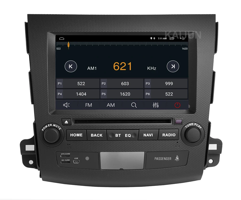 Top IPS DSP Android 9 Car DVD Stereo Player GPS for Mitsubishi Outlander 2007-2012 with wifi BT 18