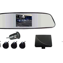 2 шт./лот комплект для переоборудования автомобиля/3," зеркало заднего вида монитор 2CH видео вход+ камера заднего вида(ИК+ водонепроницаемый)+ Датчик парковки/