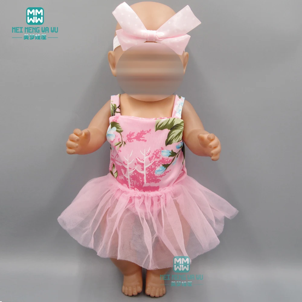Детская Одежда для куклы подходит 43 см кукла новорожденного и американские кукольные аксессуары Розовый Единорог платье принцессы