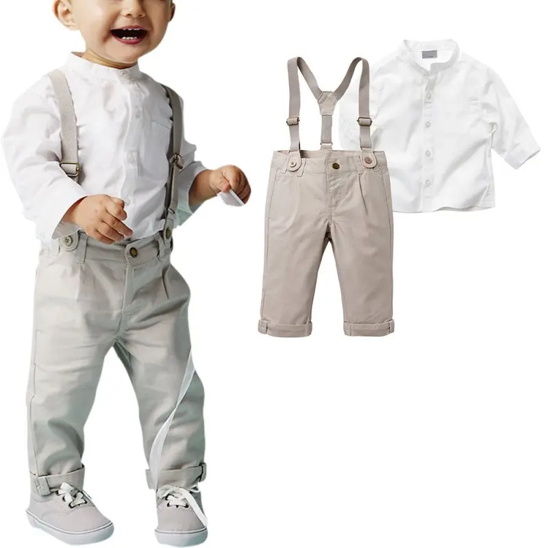 Autumn Boys Clothing Set Summer Baby Suit Shorts Shirt Children Kid Clothes Suits Formal Wedding Party Costume