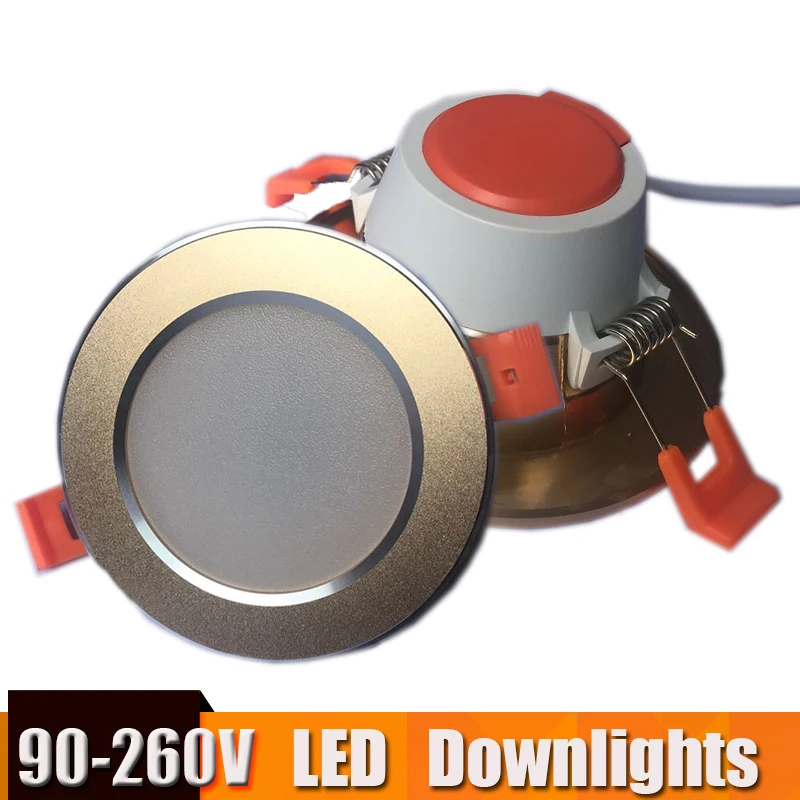 

Focos Led Techo Led Downlight Spot Light 18W 15W 12W 9W 5W 3W Round Recessed Lamp 220v 230V 110v for Living Room Bedroom Aisle