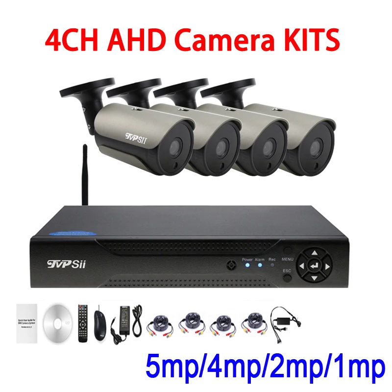 

36pcs infrared Led 5mp/4mp/2mp/1.3mp/1mp Waterproof 4CH 4 Channel WIFI AHD CCTV Surveillance Camera DVR Kits FreeShipping