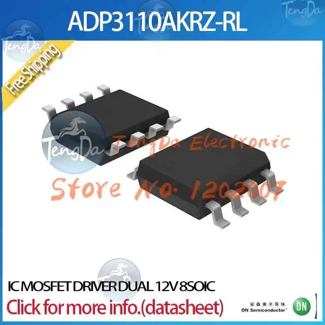 Бесплатная доставка 20 шт./лот ADP3110AKRZ-RL IC MOSFET водитель двойной 12 В 8 SOIC 3110 ADP3110AKRZ ADP3110