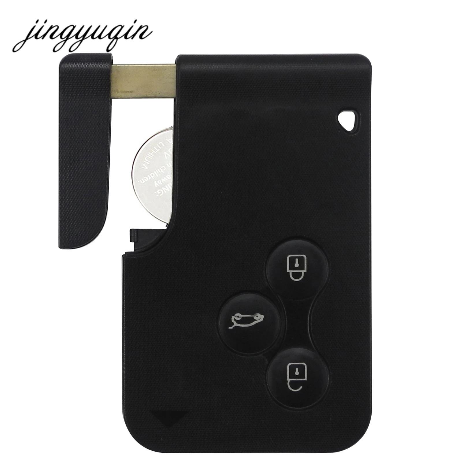 jingyuqin Smart Key Card for Renault Megane II Scenic II Grand Scenic 2003-2008 433mhz PCF7947 Chip ID46 3 Button Remote PCB