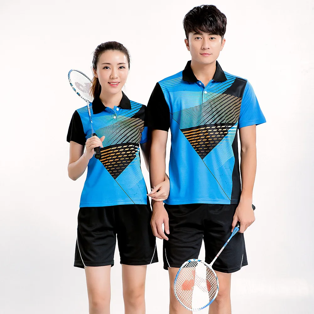 Free Print Badminton Sets  Tennis Jerseys Male Female  Tennis Clothes Table Tennis Clothes  Sports S