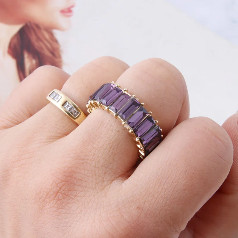 NeeFuWoFu rings Fashion ring Glass Square drill Bohemia de Madera Pulseira Estrela Cinco Elastic Perles | Украшения и аксессуары