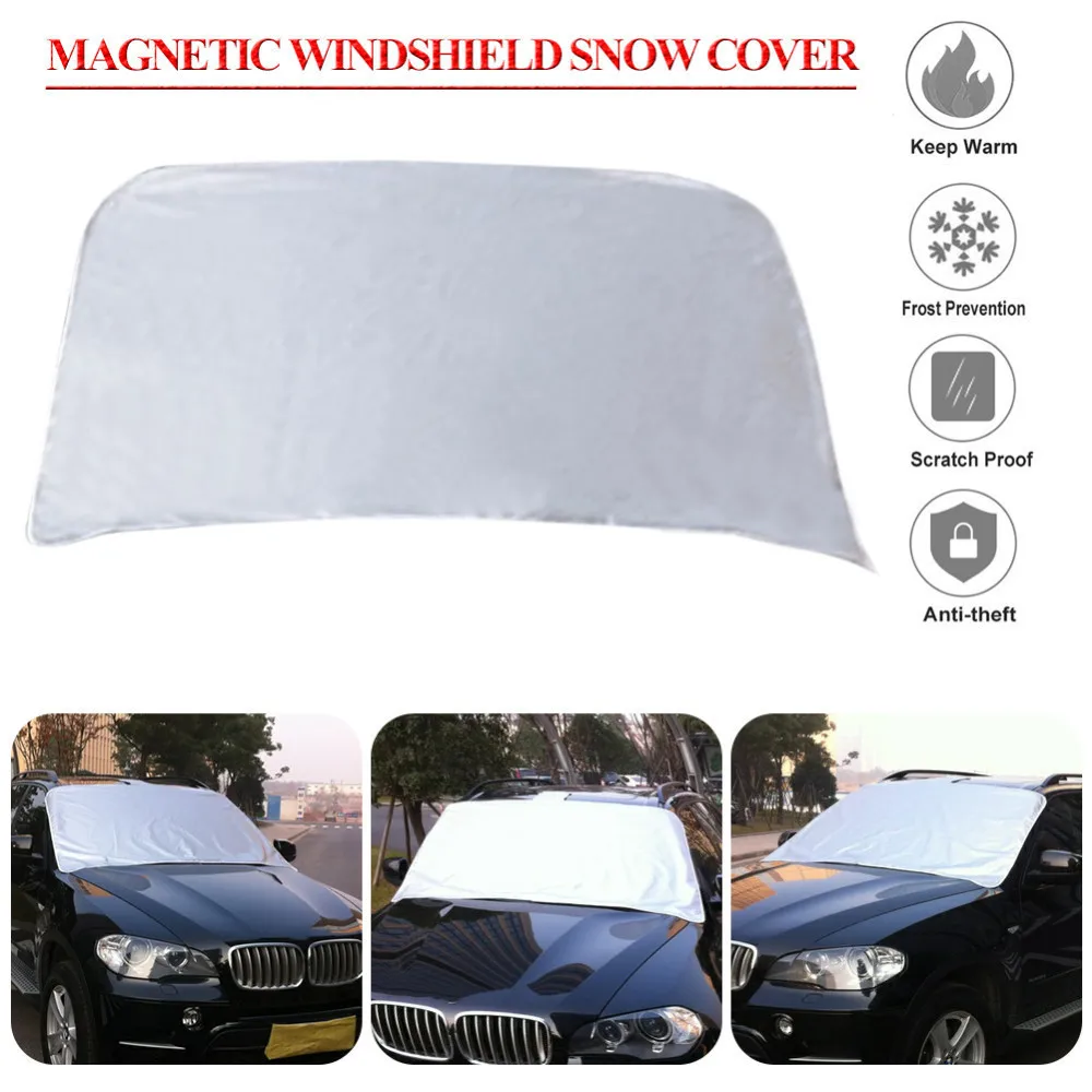 

Magnetic Auto Snow Cover Car Windshield Windscreen Shade Sunshade Sun Visor Blind Front Window Screen Ice Frost Accessories
