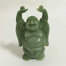 Chinês feliz maitreya buda estátua esculturas artesanais artesanato decoração para casa presentes sorte rindo buda estátuas estatueta(China)