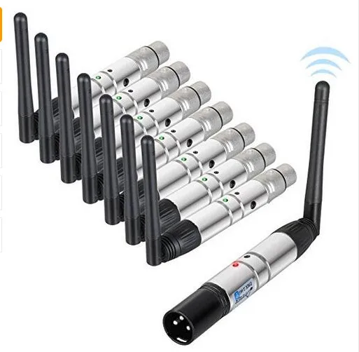 1 шт. передатчик и 7 приемник 2 4 г Беспроводной DMX512 Dfi DJ системы для светодиодный