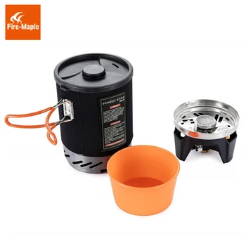 Fire Maple Star X1 Camping Stoves Outdoor Hiking Cooking System With Stove Heat Exchanger Pot Bowl Portable Gas Burners FMS-X1 4