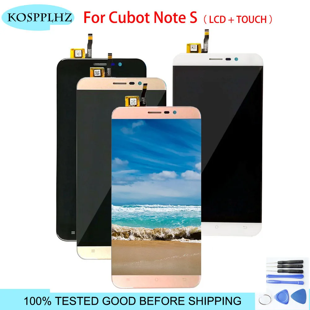 Beste KOSPPLHZ 100% Getest Nieuw Voor Cubot Note S Lcd Touch Screen Digitizer Vergadering Vervanging Cubot Notities Lcd scherm + gereedschap