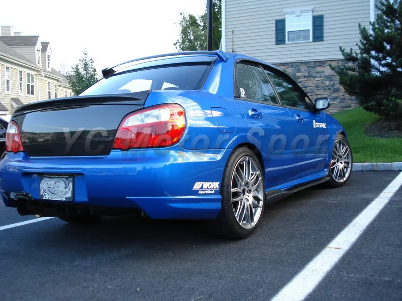2004-2007 Subaru Impreza WRX 8-9th JDM OEM Style Rear Bumper Spats CF (26)
