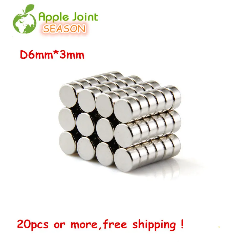 100Pcs 6mm X 3mm Wholesale Strong Cylinder Rare Earth Neodymium
