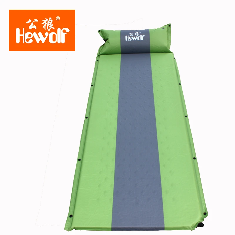 Hewolf الذاكرة الإسفنج التخييم حصيرة مع وسادة المحمولة الشاطئ حصيرة تضخيم الذات مويستثربرووف نزهة فراش