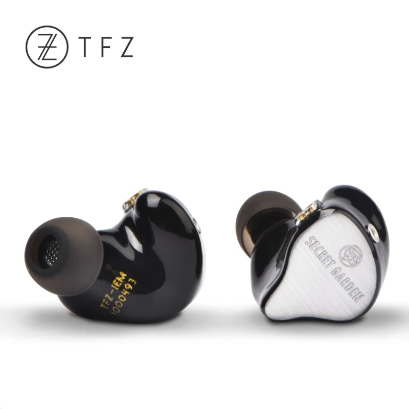 TFZ SECRET GARDEN HiFi HD динамические наушники-вкладыши с 2 контактами/0,78 мм съемные IEM Насыщенные басы качественные музыкальные наушники - Цвет: Black