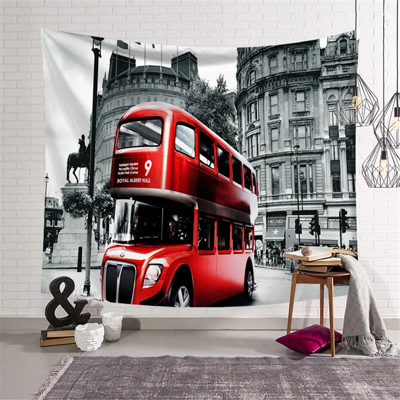 

Bus Tapestry Wall Hanging Tapiz Pared Tela Wandkleed Hippie Boho Mandalas Para La Pared Wall Carpet Gobelin Tapiz Mandala Pared