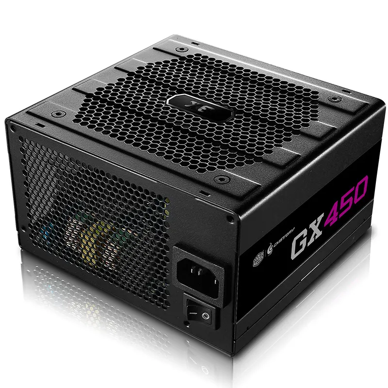 برودة ماستر GX450 تصنيفا 450 W وحدة إمداد الطاقة للكمبيوتر 12 سنتيمتر مروحة 12 V ل عبة مكتب PC PSU اليابانية مكثف 450 واط برونز 80 زائد