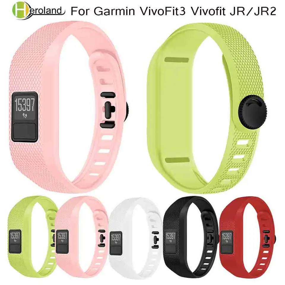 Replacement Wrist Strap For Garmin Vivofit3 Vivofit Jr Jr2 Universal Silicone Bracelet Strap Wristband Kids Smart Watch Band New Watchbands Aliexpress