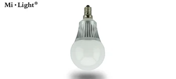 

[Seven neon]High quality Mi-Light 2.4G AC86-265V E14 E27 5W RGBW 5730 LED color temperature Dimmable LED Bulb LED spot light