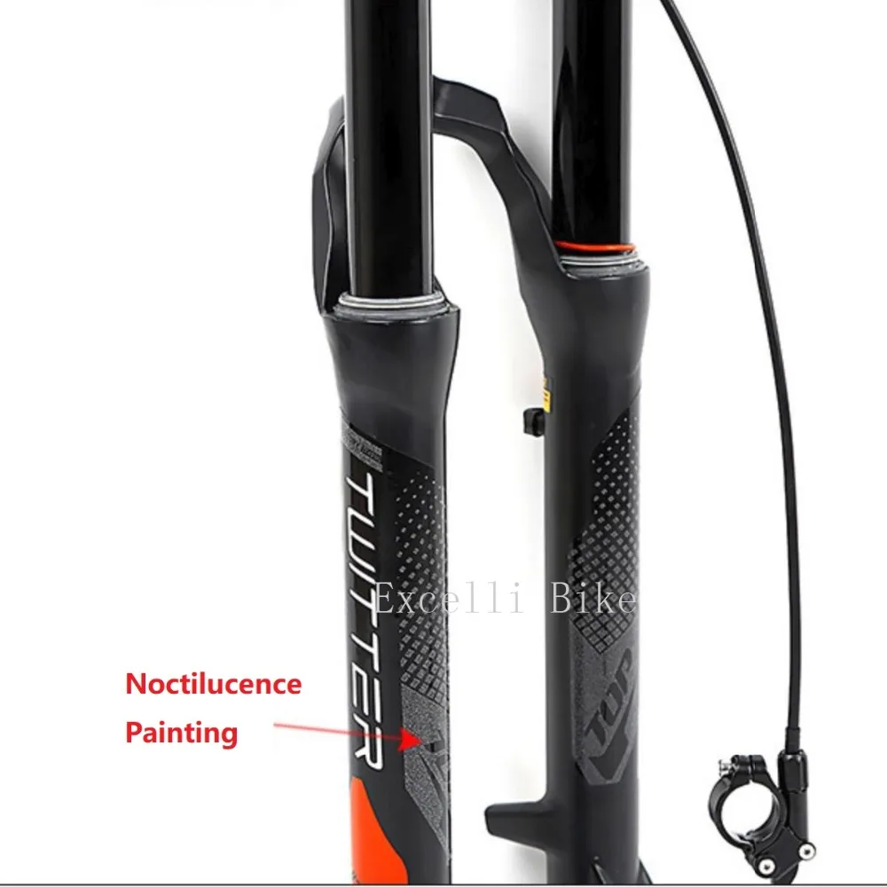 27.5inch 29er DH MTB Fork Air Suspension Line Contral Oil Lock 06