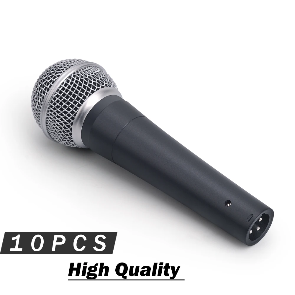 10PCS High Quality Dynamic Vocal Microphone 58LC !! Professional Wired