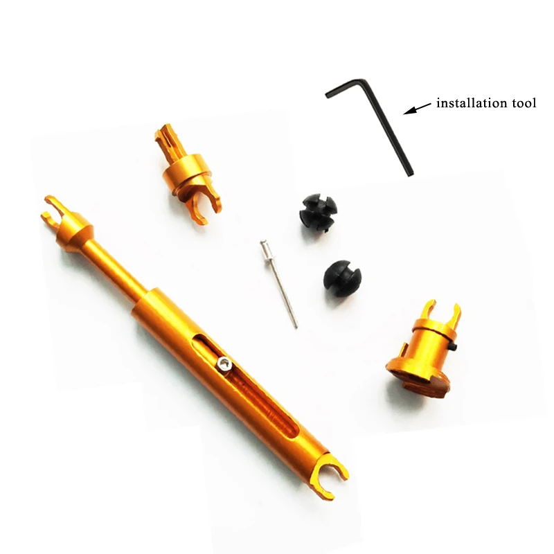 Price car accessories alloy release tie rod front grille cover hood lock latch connecting rod For Ford Focus 2 MK2 For C MAX