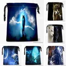 Custom Wolf Drawstring Bags Printing Travel Storage Mini Pouch Swim Hiking Toy Bag Size 18x22cm#180412-11-40