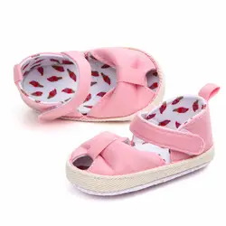 Новый Многоцветный новорожденных обувь для девочек Детская кроватка для новорожденных обувь мягкая подошва детская обувь для девочек
