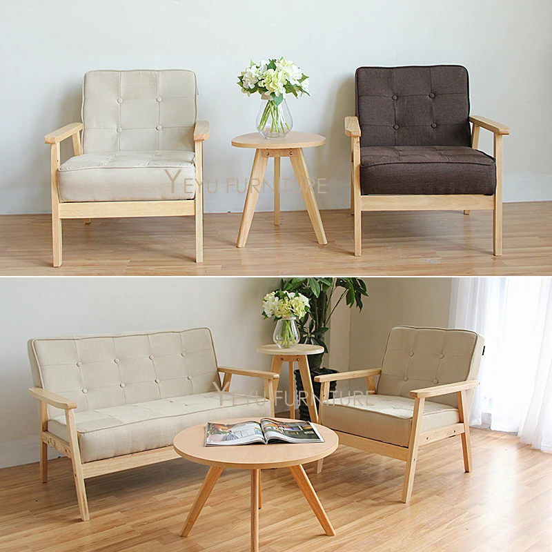Minimalist Modern Tasarim Kati Ahsap Kumas Yastikli Oturma Odasi Kanepe Ahsap Kanepe Yastik Basit Kucuk Ev Odasi Koltuk Takimi Sofa Design Sofa Setfabric Fabric Aliexpress