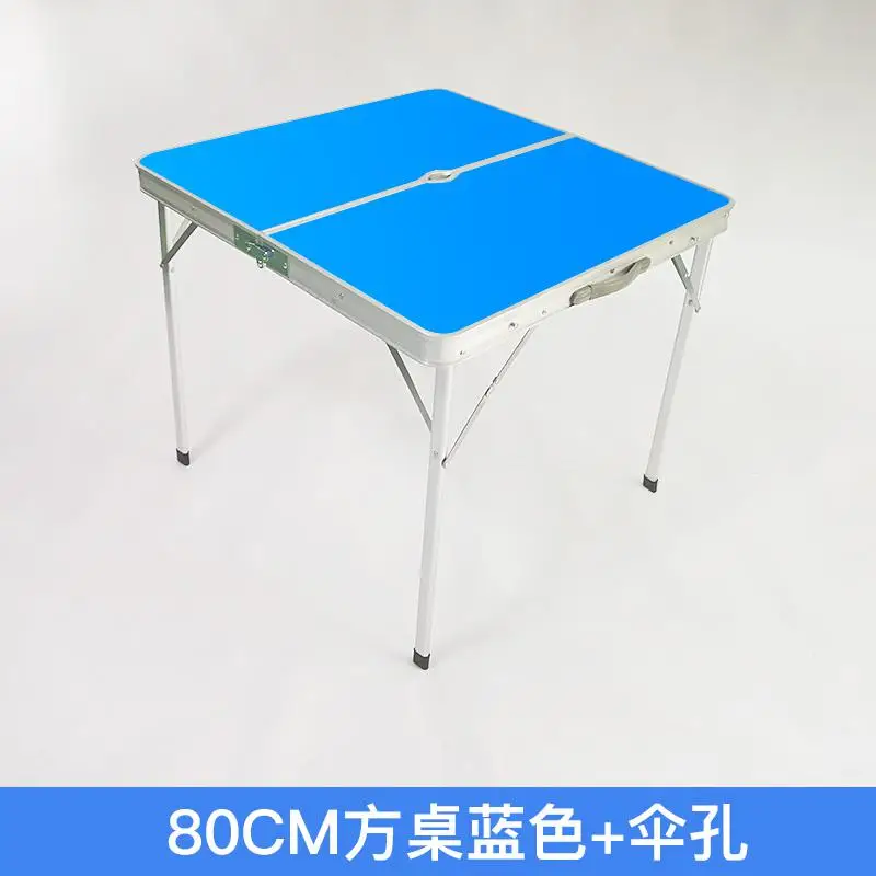 Outdoor Folding Table And Chairs Folding Table Square Small Square Table Picnic Home Mahjong Table Simple - Цвет: style4