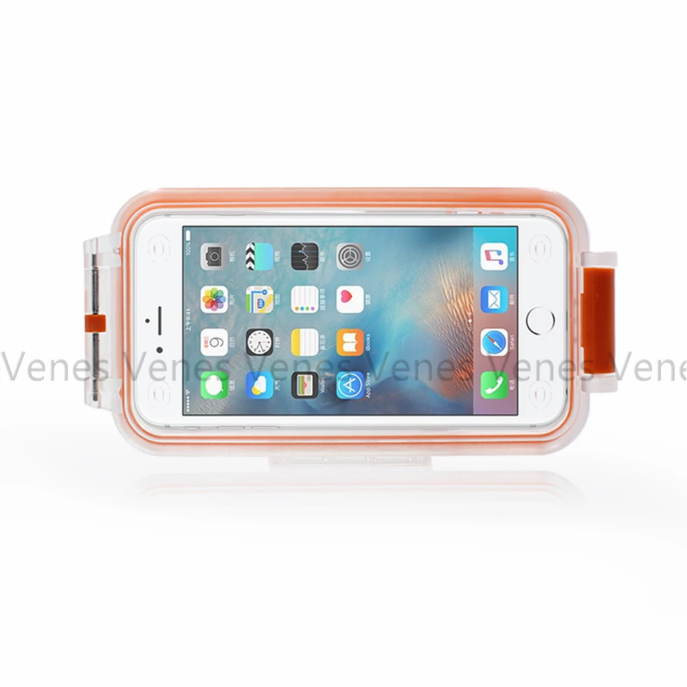 

Venes Upgraded version 30m Bluetooth Waterproof Diving Case remote Suit For iPhone X Max. 4.7/ 5.5 inch LCD screen