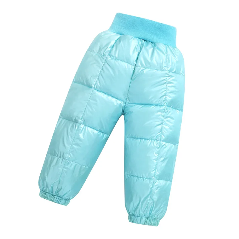 Детские штаны; повседневные брюки для маленьких девочек и мальчиков; сезон осень-зима; коллекция года; плотные теплые брюки с хлопковой подкладкой; водонепроницаемые брюки с эластичной резинкой на талии
