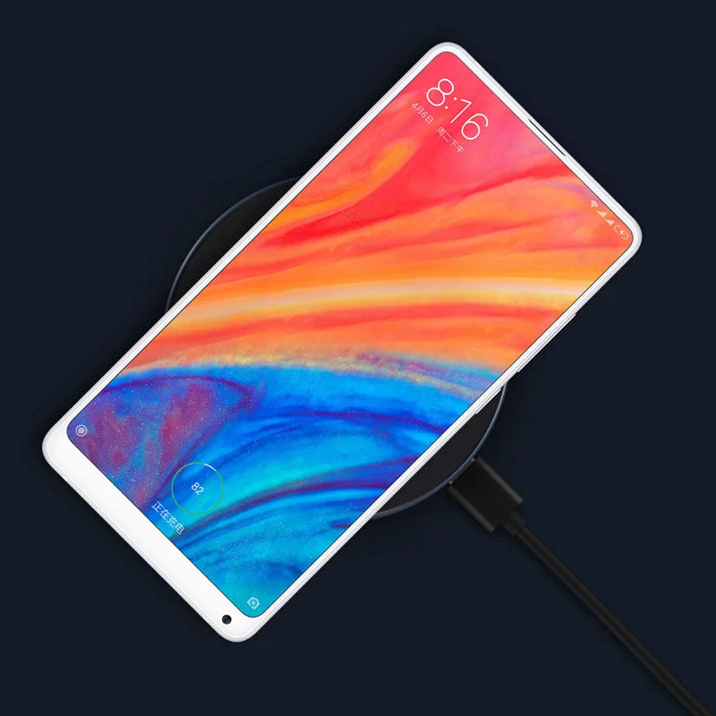 Оригинальное Беспроводное зарядное устройство Xiaomi Qi Smart Quick Charge быстрое 7 5 Вт для