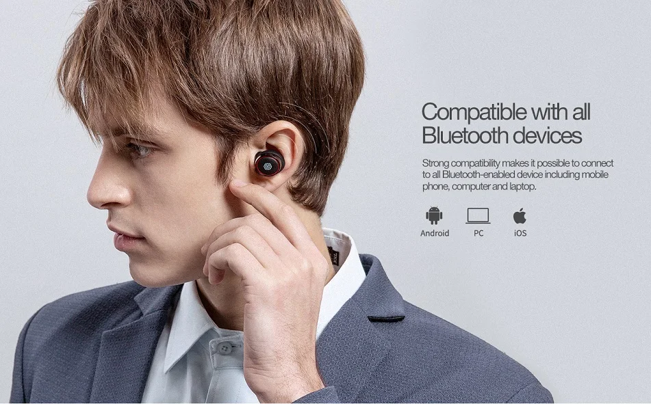 Bluetooth наушники Nillkin TWS Blutooth 5,0 наушники с зарядный чехол микрофон громкой связи Bluetooth гарнитура наушники игровые Беспроводной наушники